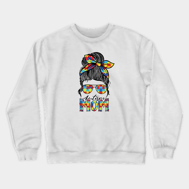 Autism mom life Crewneck Sweatshirt by Samphelinshop